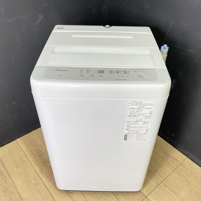 送料無料 パナソニック 全自動電気洗濯機 【中古】動作保証 Panasonic NA-F5B1 2023年製 5.0kg ホワイト 家電製品 B/57322