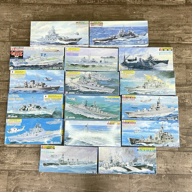 プラモデル 16点セット 【未使用未組立】SKYWAVE 日本海軍 戦艦 海上自衛隊護衛艦 プラモ  ...