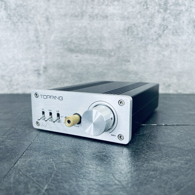 TOPPING D2 ヘッドフォンアンプ 【中古】動作保証 アダプター付き/514523