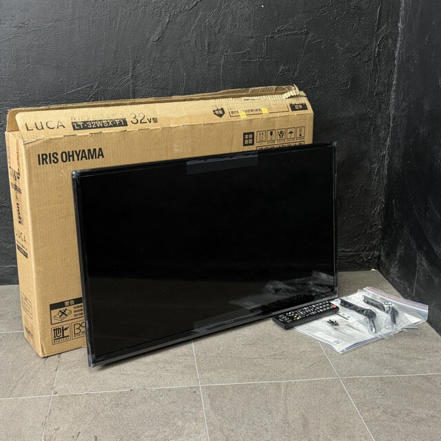 ★新生活フェア お買い物マラソン期間中限定ポイント10倍★展示品 LUCA 液晶テレビ 32V型 【中古】動作保証 アイリスオーヤマ LT-32WSX-F1 2025年製 ダブルチューナー搭載 032036 / 23625