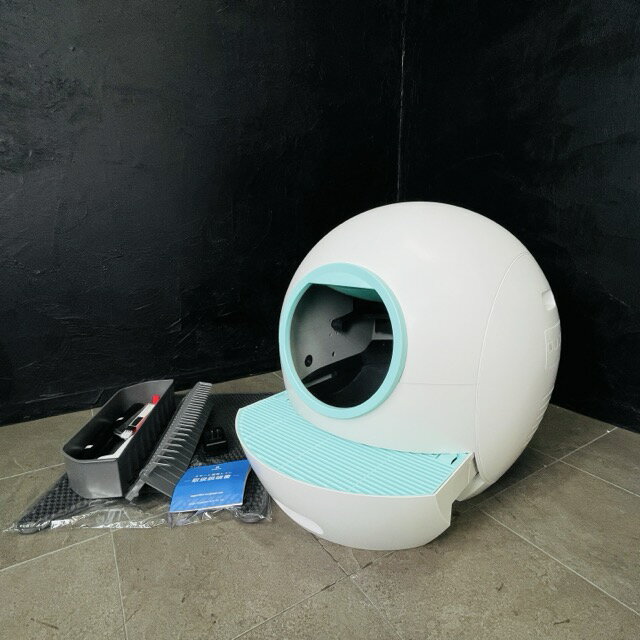 乐天商城 - elp pet 全自動猫トイレ 【中古】動作保証 ペットトイレ 容量猫トイレ5L ゴミ収納箱4L お手入れ簡単 ホワイト / 70427