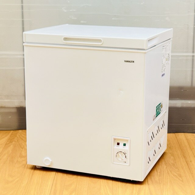 ★お買い物マラソン 期間中限定 ポイント10倍★YAMAZEN 電気冷凍庫 66L 【中古】 動作保証 山善 YF-C70(W) 業務用 上開き 2024年製 冷蔵切替可 冷凍ストッカー ヤマゼン 043013 /22328