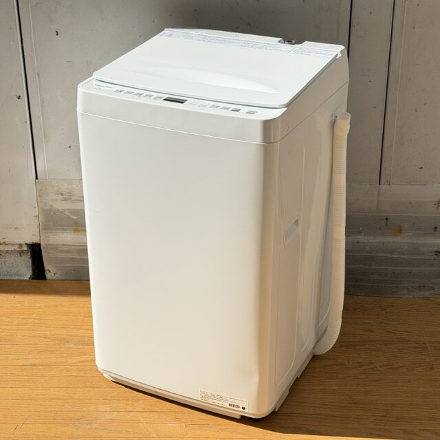乐天商城 - 送料無料B 全自動電気洗濯機 【中古】動作保証 Hisense ハイセンス HW-K70L 2025年製 7.0kg ホワイト コンパクトサイズ 048071 / 23834