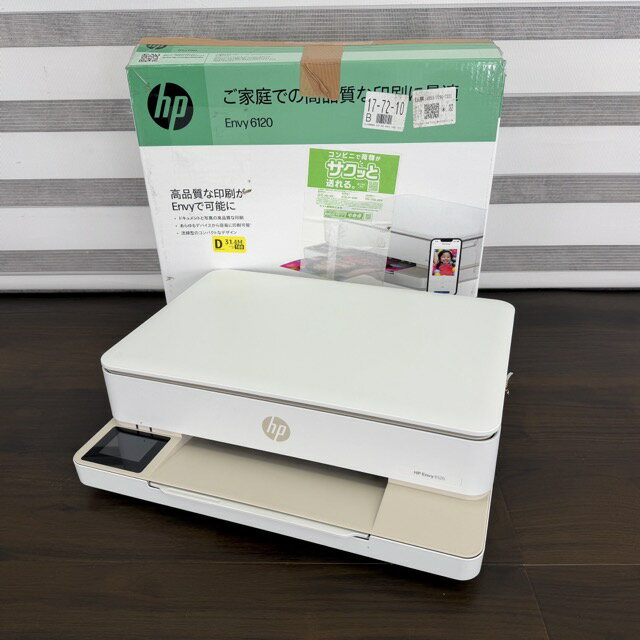 ★SS期間中限定 ポイント10倍★印刷枚数極少 インクジェットプリンター【中古】動作保証 hp ENVY 6120 ホワイト インクジェット複合機 025055/23536