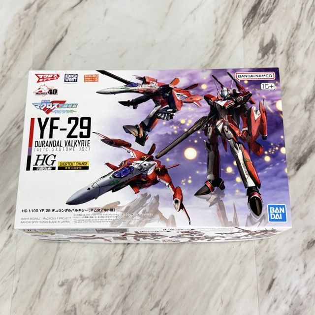 新品 未組立 BANDAI プラモデル 劇場版 マクロスF サヨナラノツバサ HG 1/100 YF-29 デュランダルバルキリー 早乙女アルト機 / 901140