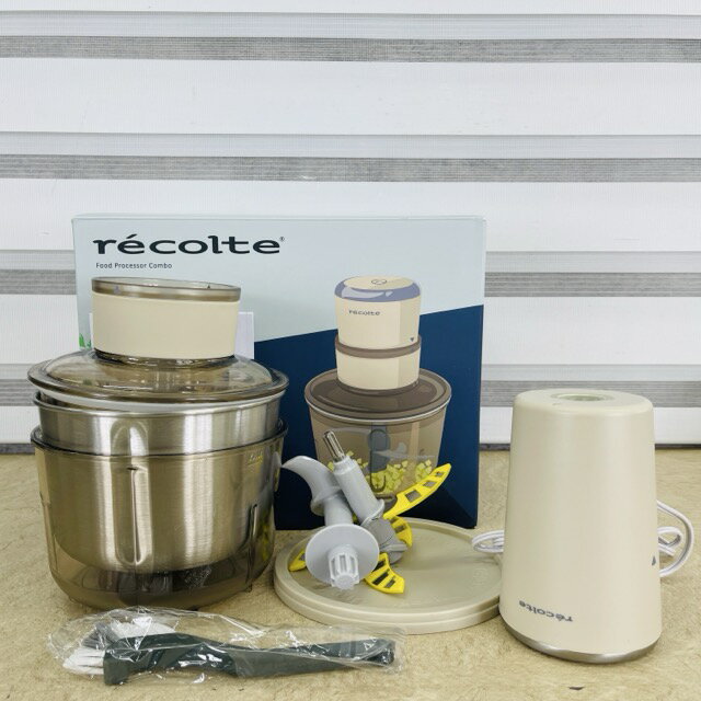 ★スーパーセール期間中限定 ポイント10倍★展示品 レコルト フードプロセッサー コンボ RCP-6 クリームホワイト 【中古】動作保証 recolte 1台で7役 家電製品/516641