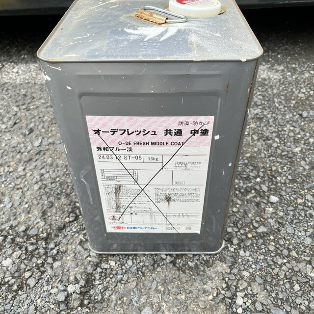 塗装業者さん必見！オーデフレッシュ共通中塗り　未開封 オーデフレッシュ共通中塗 日本ペイント 15kg 調色対応 艶あり 水性