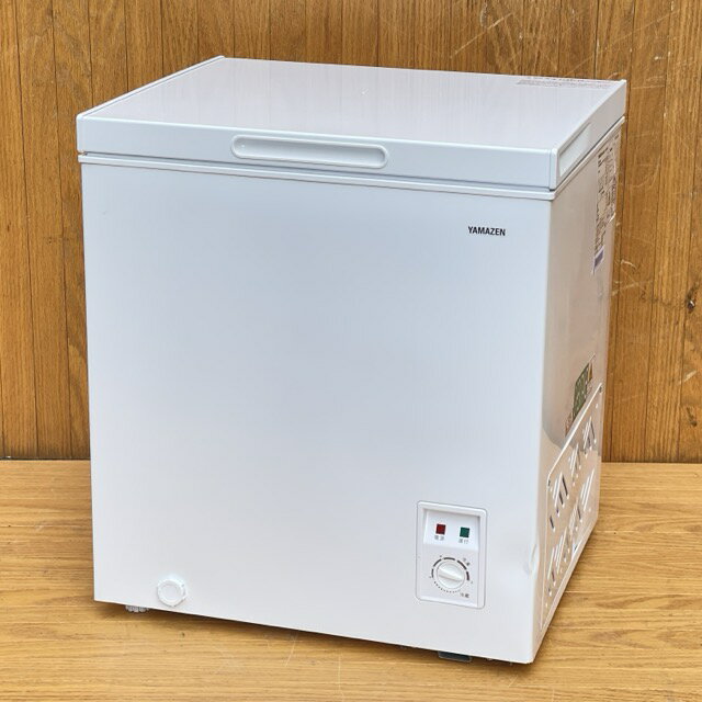 ★お買い物マラソン 期間中限定 ポイント10倍★電気冷凍庫 66L 【中古】 動作保証 YAMAZEN 山善 YF-C70(W) 業務用 上開き 2024年製 冷蔵切替可 冷凍ストッカー ヤマゼン 111025 / 23142