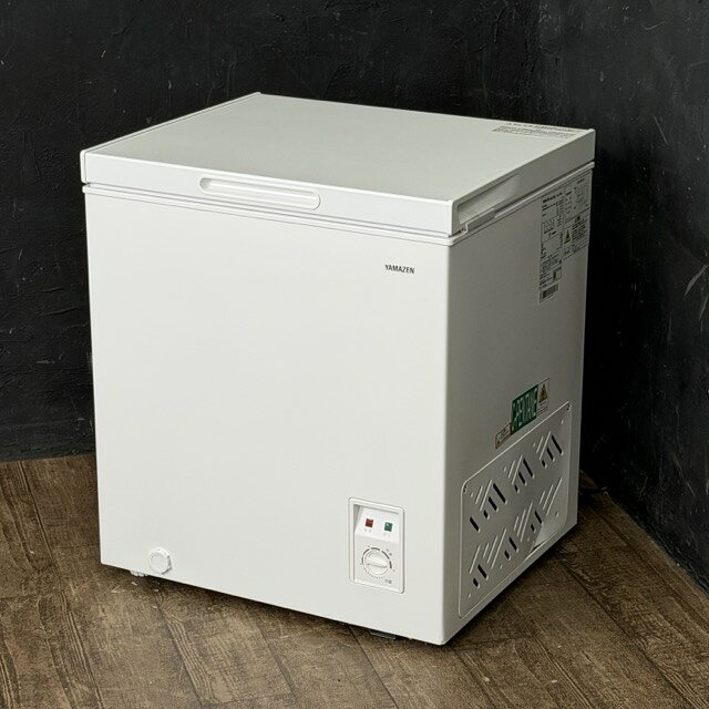★お買い物マラソン 期間中限定 ポイント10倍★電気冷凍庫 YAMAZEN 66L【中古】動作保証 山善 YF-C70(W) 2025年製 ホワイト 上開き 冷凍ストッカー 冷蔵可能 116052 / 23242