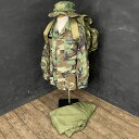 ミリタリー 4点セット 【中古】 リュック 上下衣類 帽子 迷彩 TRU-SPEC MIL-H-44105 SUITCHEMICALPROTECT バックパック...