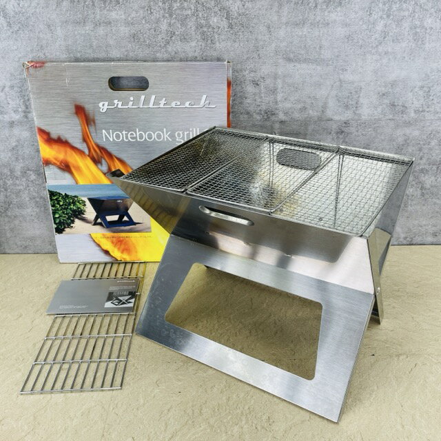 樂天商城 - ★5月30日24時間限定 ポイント10倍★Notebook Portable Grill SS 【中古】折り畳み ノートブックポータブルグリル キャンプ アウトドア バーベキュー/516942