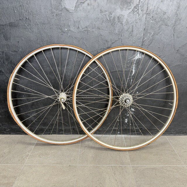 Starting July 4th! 10x points during the shopping marathon period! Fiame Wheelset (front and rear) with Campagnolo hubs, rim diameter approximately 620mm. [Used] CAMPAGNOLO FIAMME Bicycle Parts / 517344