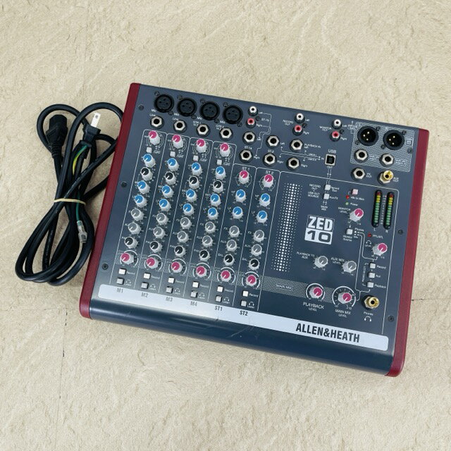 類比混音器 - ★6月15日 24時間限定 ポイント10倍★KORG ALLEN & HEATH ZED-10 【中古】動作保証 アナログミキサー 楽器機材 コルグ アレン&ヒース/517149