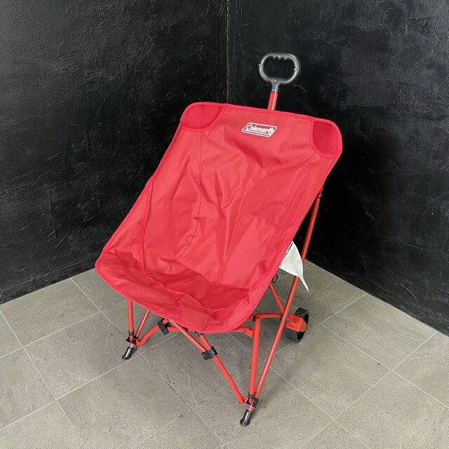 乐天商城 - 展示品 コールマン ワンマイルチェア 【中古】coleman 2220524 タイヤ付きチェア 荷物運び用キャリーにもなる キャンプ アウトドア/70450