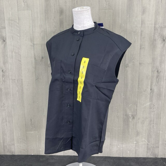 樂天商城 - ★お買い物マラソン期間中限定 ポイント10倍★送料無料 新品タグ付き MODERN AMBITION レディース ノースリーブ 麻混シャツ ブラック サイズ S/59752在★4