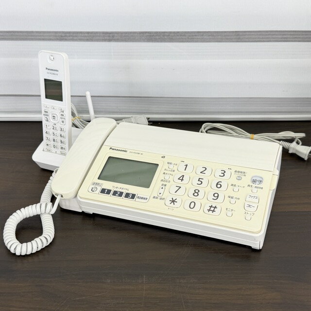 乐天商城 - パーソナルファクス【中古】動作保証 Panasonic KX-PZ200DL 親機 KX-FKD404 子機1台付き おたっくす FAX電話機 ホワイト /516053