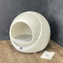 Petrre 自動猫トイレ 【中古】動作保証 ペッツリー ドーム 物体感知センサー ホワイト ダストボックス 4L ペット用品 / 513858
