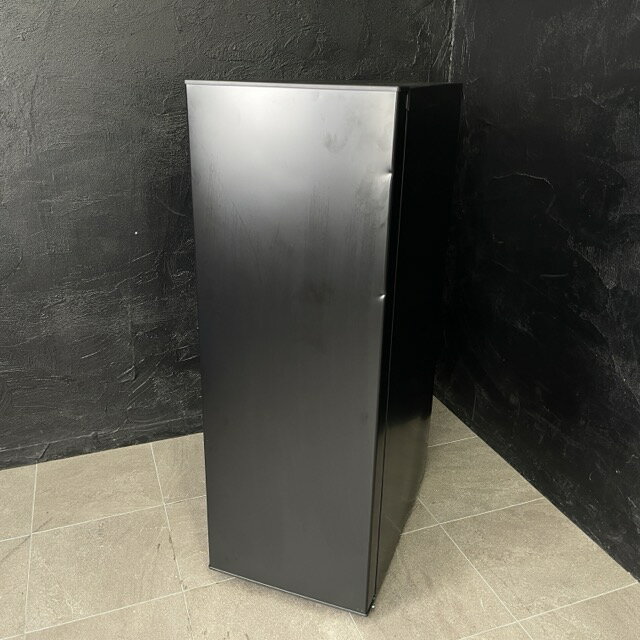 送料無料 アイリスオーヤマ ノンフロン冷凍庫 【中古】動作保証 IRISOHYAMA IUSN-S8C-B 2025年製 80L 1ドア 右開き 028049 ブラック　凹み有/23562