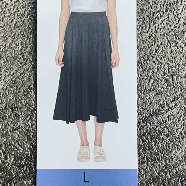 乐天商城 - 送料無料 新品タグ付き SOLEZIA ロングスカート Lサイズ ネイビー ナイロン100% 裏地なし 春夏用 ソレツィア レディース /900662在★6