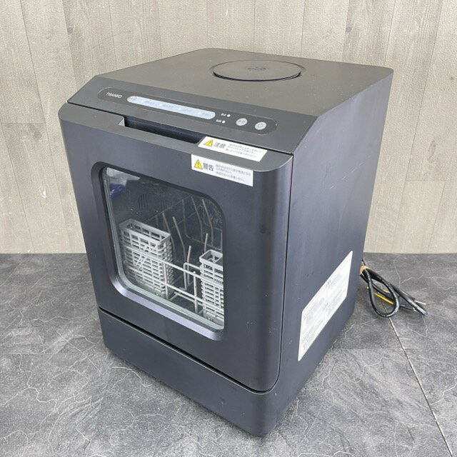 食器洗い乾燥機 動作保証 THANKO サンコー TK-MDW22B ラクアmini Plus ブラック 2022年製 小型 一人暮らし / 57365