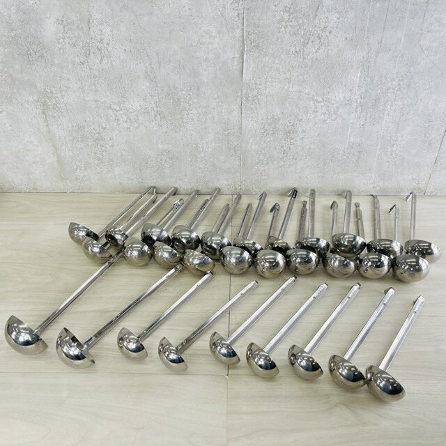 乐天商城 - ステンレス製 レードル30本セット YUKIWA ユキワ 80cc 7本 120cc 21本 150cc 1本 180cc 1本合わせて30本 厨房 店舗 調理器具 マルタマ/61367