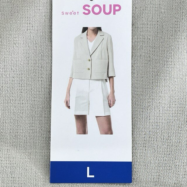 樂天商城 - ★お買い物マラソン期間中限定 ポイント10倍★送料無料 新品 スウィートスープ Sweet Soup レディース ジャケット 春秋 Lサイズ クリーム アイボリー系 ＃68098/900668在★19