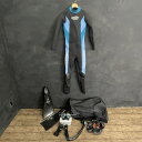ウェットスーツ フィン ゴーグル ブーツ グローブ等セット 【中古】 WorldDive TUSA KAIL ダイビング ワールドダイブ ツサ /512770