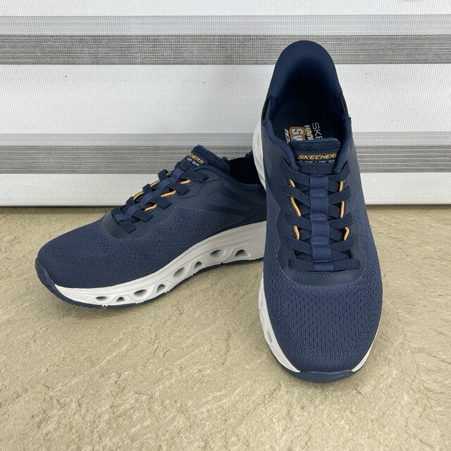 乐天商城 - 展示品 SKECHERS HANDS FREE SwiftFit メンズ スニーカー ネイビー 26cm 【中古】スケッチャーズ スウィフト フィット 靴 /900870