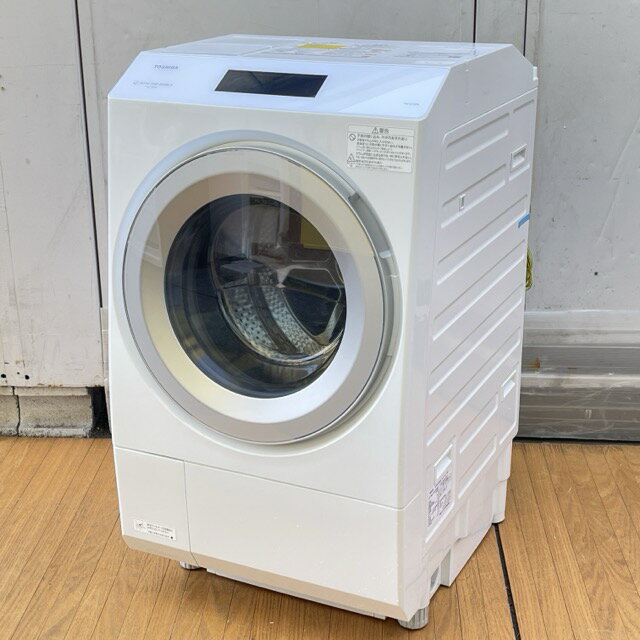 送料無料 美品 東芝 ドラム洗濯機 【中古】動作保証 TW-127XP4L 2025年製 洗濯12kg 乾燥7kg 白 ウルトラファインバブル 013053 C/23372