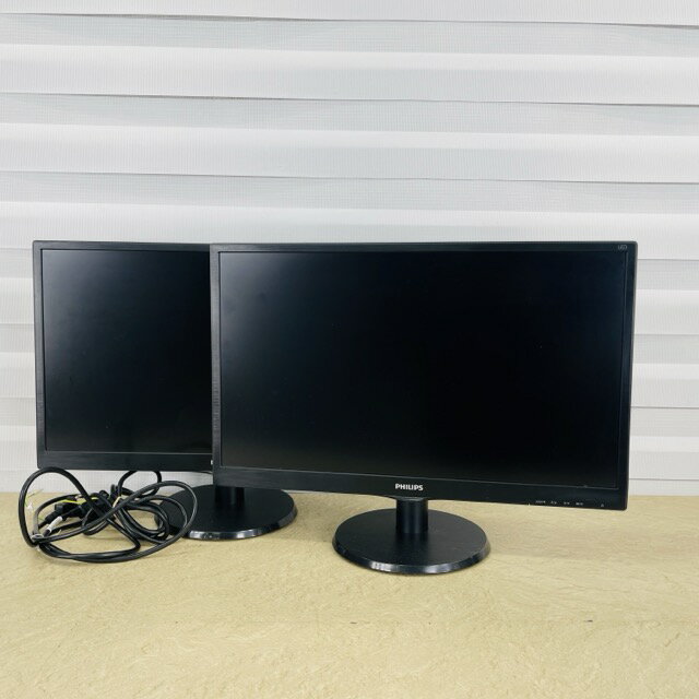 ★7月4日スタート！お買い物マラソン期間中限定 ポイント10倍★23.6インチ ワイド 液晶モニター 2点セット 動作保証 PHILIPS 243V5Q SmartControl Lite 搭載 液晶ディスプレイ / 517475