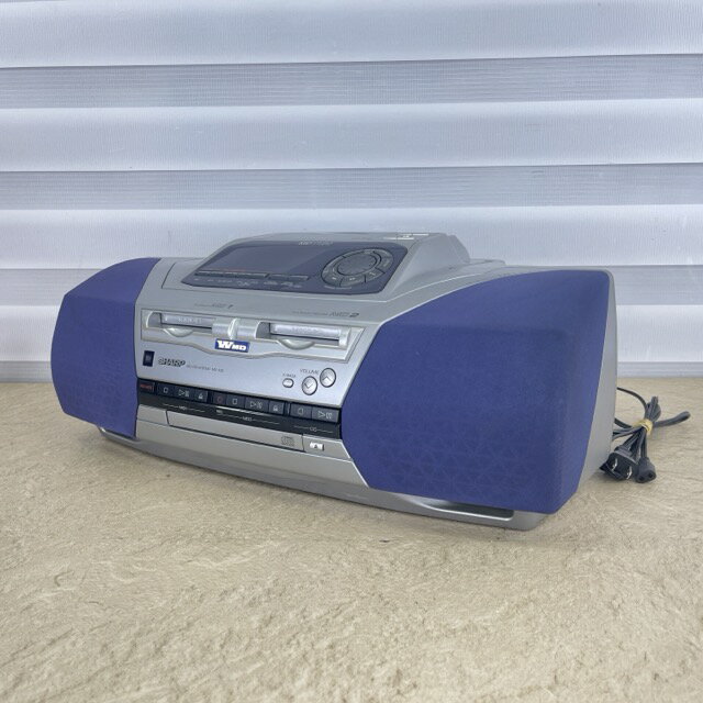 SHARP - CDMDラジカセ 【中古】 難ありCD MD ラジオ OK SHARP MD-F20 MD/CD SYSTEM AM FM ラジオ カセットプレイヤー / 516476
