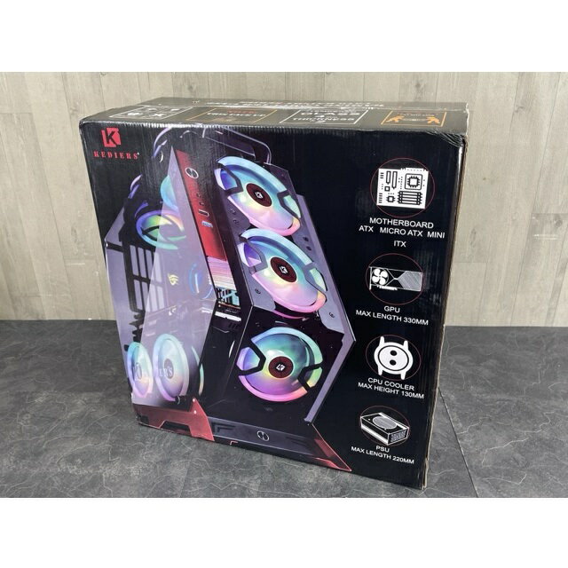 新品未開封 KEDIERS ゲーミングPCケース コンピューターケース C570 KNIGHT SERIES ミドルタワー 460x210x500mm /56876在★5