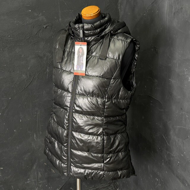 送料無料 新品タグ付き WEATHERPROOF ウェザープルーフ ベスト ジャケット レディース Mサイズ ブラック #681930 / 301778 在★8