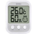 ★4月20日 24時間限定セール ポイント10倍★送料無料 未使用保管品 ドリテック デジタル温湿度計 O-251WT オプシスプラス ホワイト 温度計 湿度計...