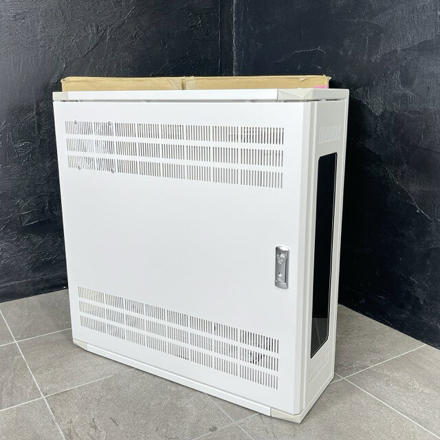乐天商城 - 未使用品 NITO 日東工業 HUB収納キャビネット 壁掛け ドアファン付きタイプ THD21-6565-DF ペールホワイト / 515578