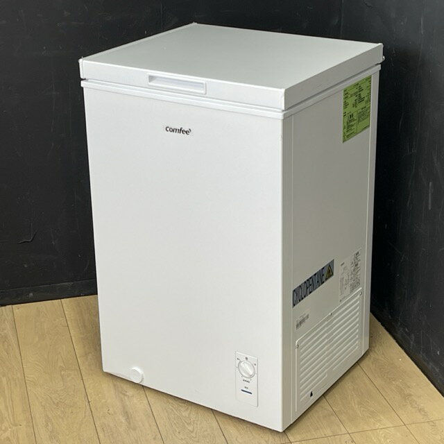 送料無料 展示品 ノンフロン冷凍庫 【中古】動作保証 comfee コンフィー RCC100WH 2024年製 ホワイト 冷凍ストッカー 上開き063068 B/20879