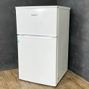 送料無料 ノンフロン冷凍冷蔵庫 【中古】動作保証 comfee コンフィー RCU83WH/E 2024年製 ホワイト 90L 2ドア 右開き B 034038...