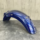 ST250 フェンダー? バイク用品 パーツ 約17x74cm 【中古】ブルー/66181