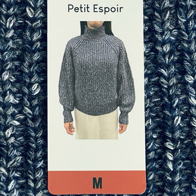 樂天商城 - ★お買い物マラソン期間中限定 ポイント10倍★送料無料 未使用 タグ付き Petit Espoir 長袖 セーター ニット ネイビー レディース Mサイズ 53601 / 514582 在★30