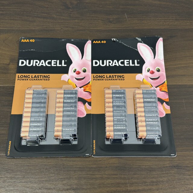 樂天商城 - ★お買い物マラソン期間中限定 ポイント10倍★送料無料 訳あり新品 DURACELLデュラセル 単電池 AAA 40 MN2400-LR03 1.5V 40入り 2点セット 計80本 パッケージ不良 / 516082 在★9