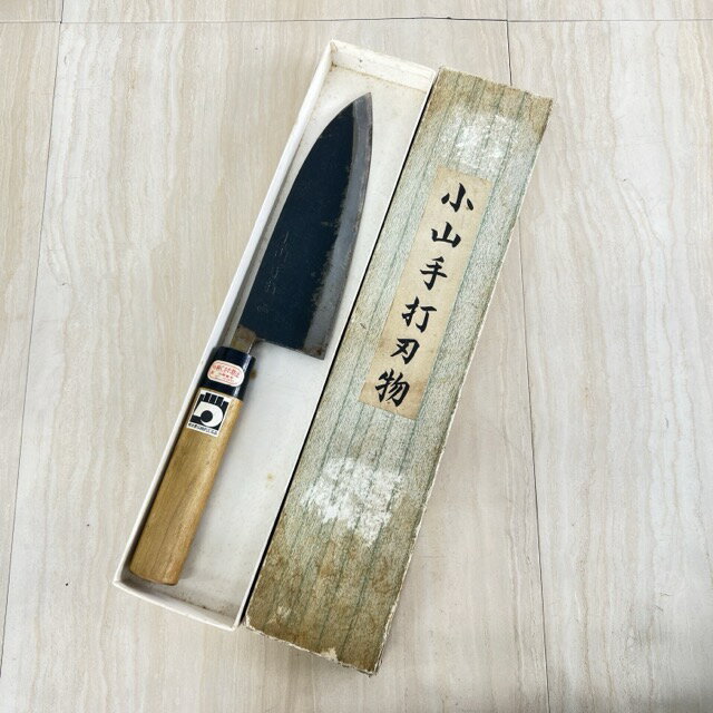 中古美品 】一級品出刃包丁 （MA-3701 鋼製 出刃包丁 刃渡り150mm 堺  