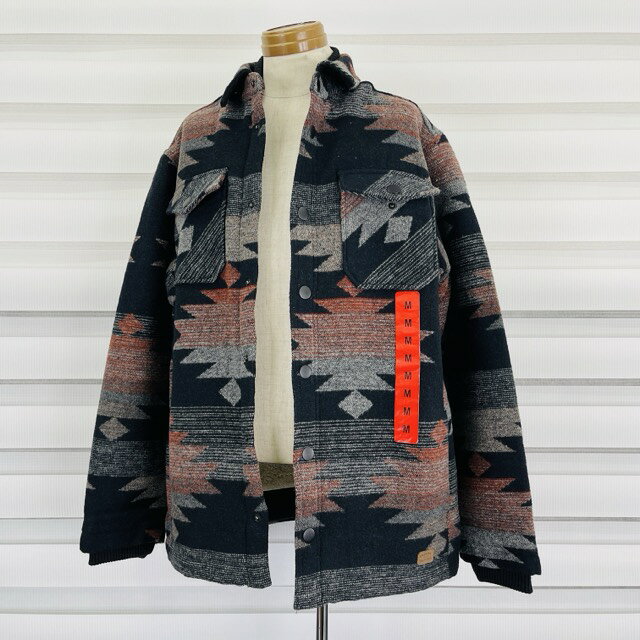 乐天商城 - ★お買い物マラソン期間中限定 ポイント10倍★新品 タグ付き JACHS NEWYORK メンズ ジャケット Mサイズ BLACK AZTEC ウールブレンド 上着 冬物/ 515384 在★4