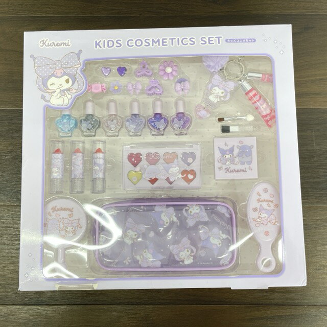 ★SS期間中限定 ポイント10倍★未使用 サンリオ Kuromi キッズ コスメセット クロミちゃん KIDS COSMETICS SET パッケージ破れアウトレット品/516085在★3
