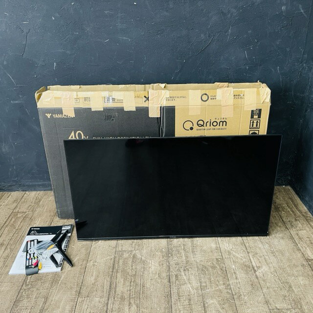 ★1月20日 24時間限定 ポイント10倍★展示品 山善 キュリオム 40インチ 液晶テレビ 【中古】動作保証 YAMAZEN Qriom QRTN-40W2K 2025年製 124082/23287