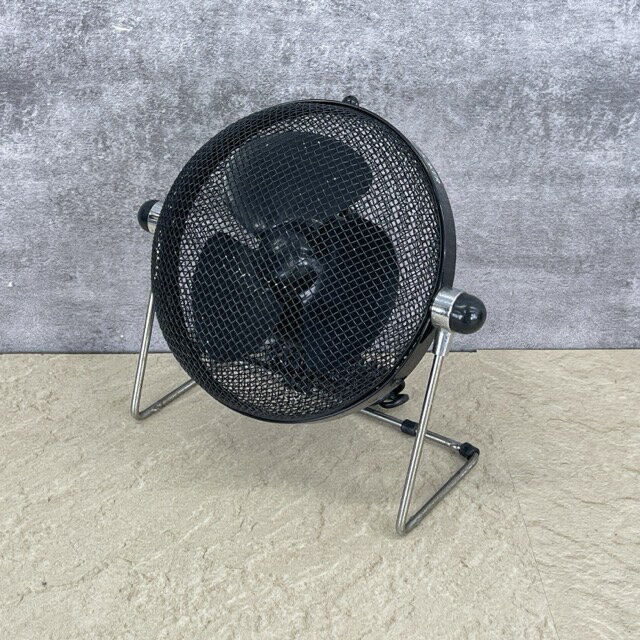 20センチ卓上扇 【中古】動作保証 NATIONAL ナショナル JOKER F-R202A レトロ 扇風機 ブラック 夏物 /57387