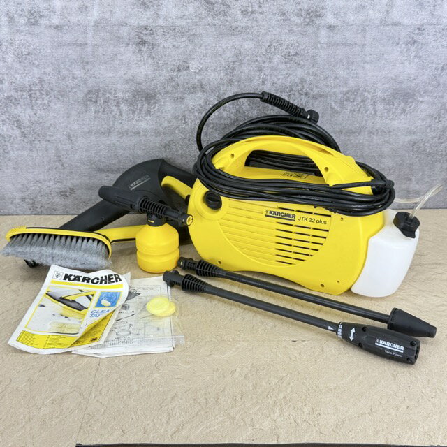 ★6月15日 24時間限定 ポイント10倍★家庭用 高圧洗浄機 【中古】動作保証 KARCHER ケルヒャー K JTK22 1.223-439 50/60Hz 洗浄 洗車 / 517088