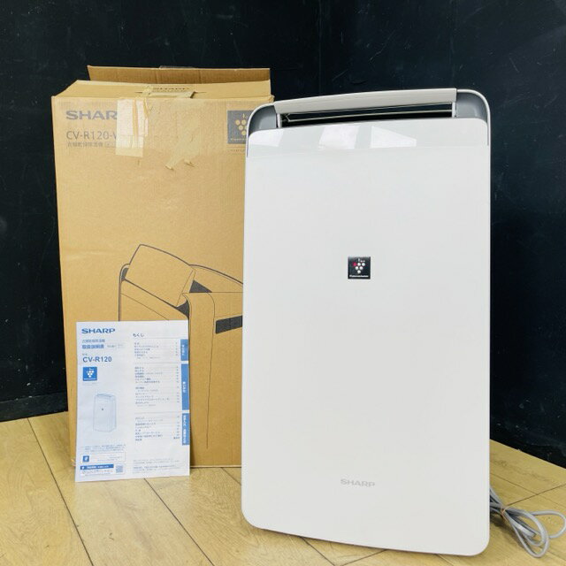 展示品 シャープ 衣類乾燥除湿機 【中古】 SHARP CV-R120-W 2024年製 プラズマクラスター　111045/21889