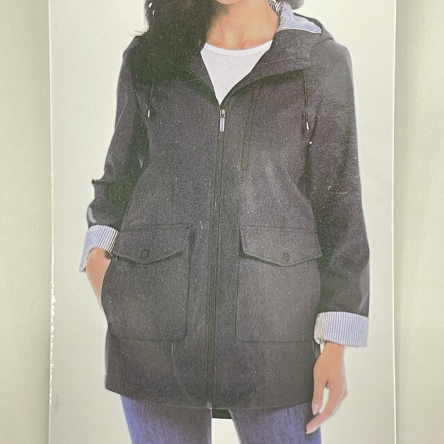 新品タグ付き WEATHERPROOF Sサイズ レディース ジャケット 春秋用 ウェザープルーフ フード付き ネイビー/511489在★17