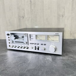 ジャック アイワ ステレオカセットデッキ 【中古】 AIWA AD-7500 オーディオ機器 シルバー/71290