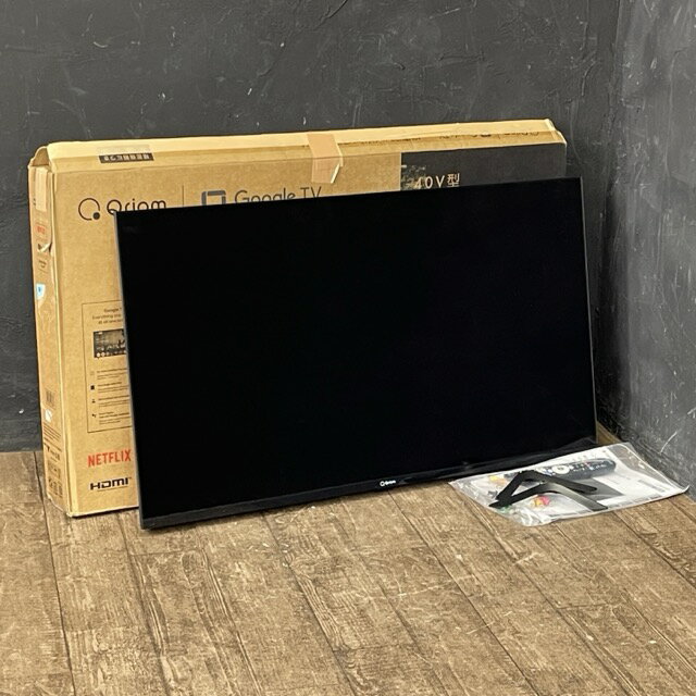 ★10月4日20時スタート!! お買い物マラソン期間中 ポイント10倍★美品 40V型フルハイビジョンスマートテレビ 動作保証 YAMAZEN 山善 Qriom QRK-40W2KST 2025年製 Google TV 【中古】 094018 / 23191